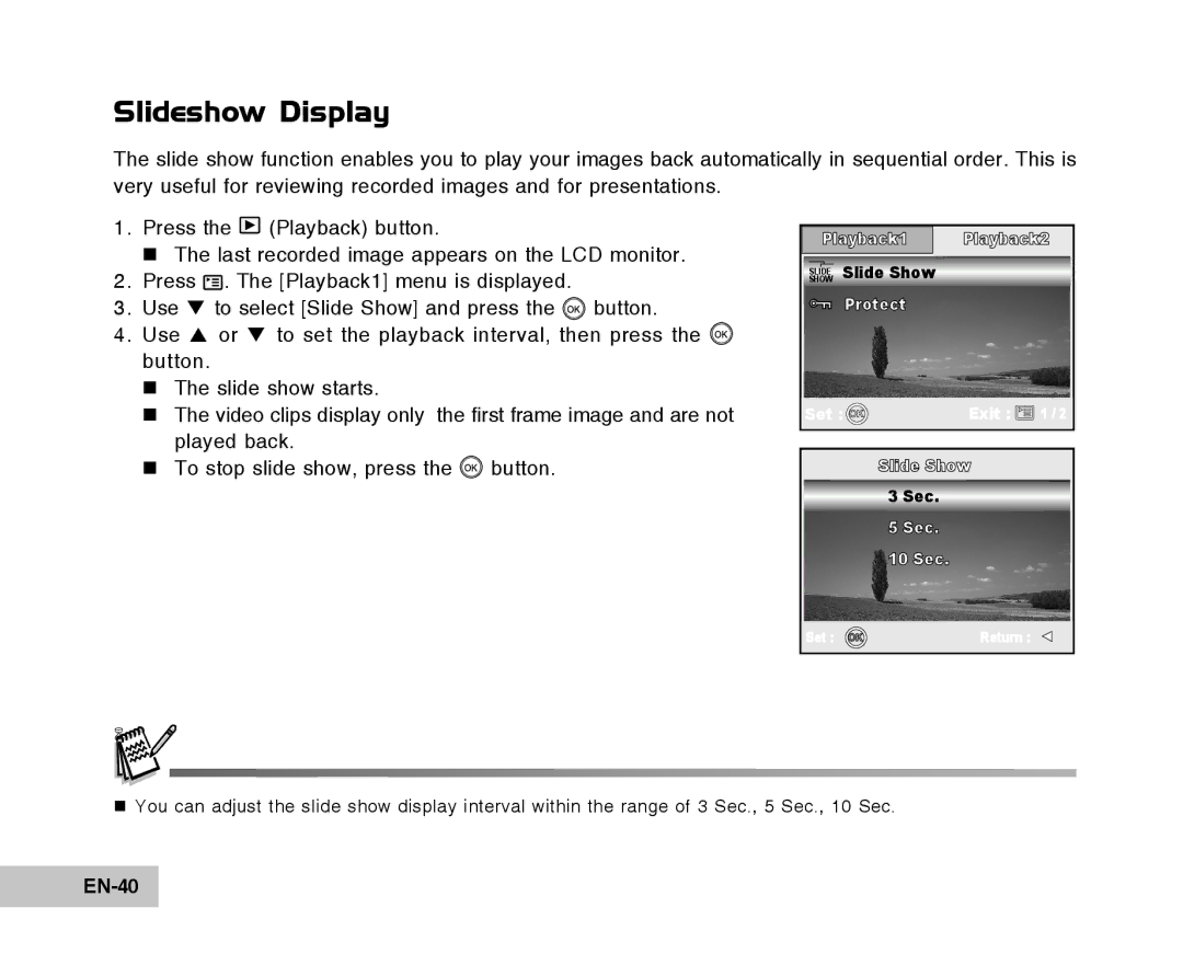 Vivitar Tripod/Video Equipment manual Slideshow Display, EN-40 