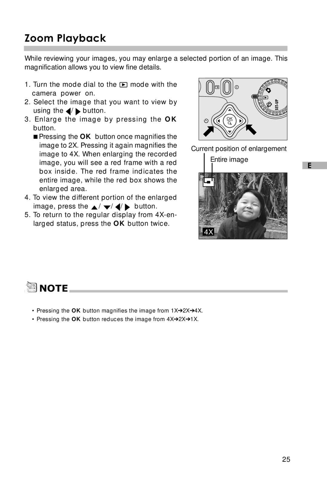 Vivitar V3625 user manual Zoom Playback 