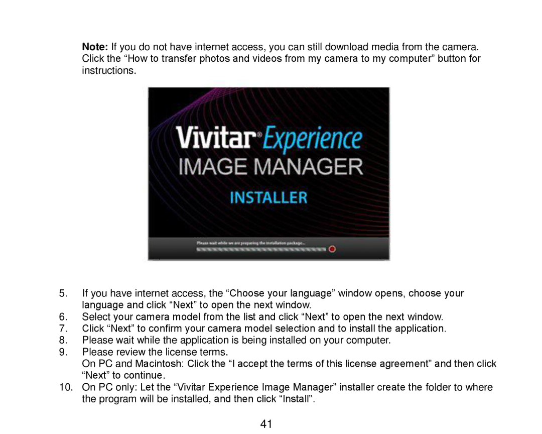 Vivitar V8690 user manual 