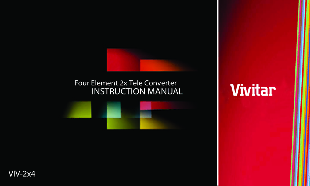 Vivitar VIV-2X4 instruction manual VIV-2x4 