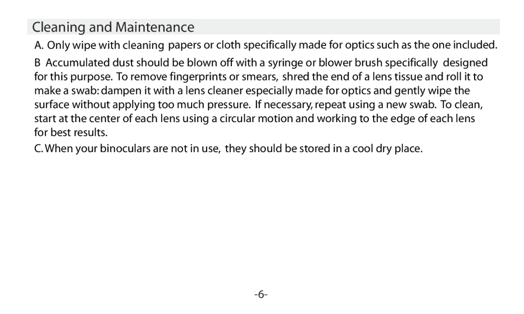 Vivitar VIV-AV-1025 instruction manual Cleaning and Maintenance 