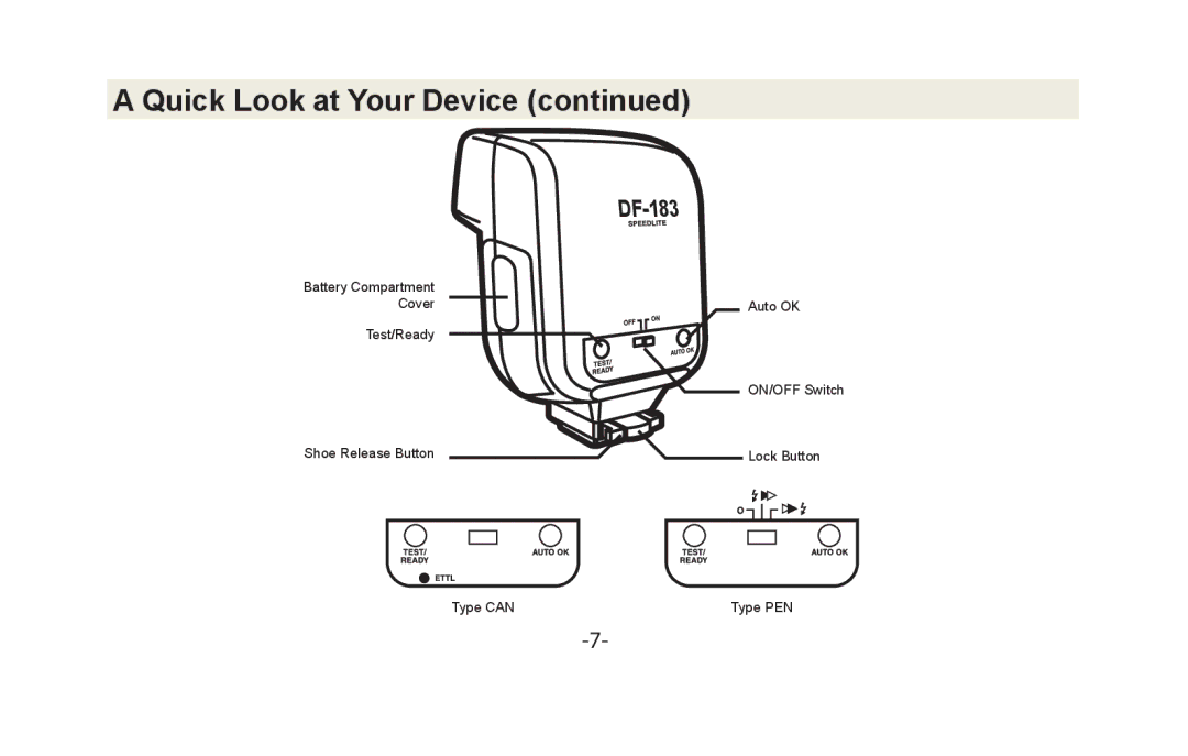 Vivitar VIV-DF-183 instruction manual 