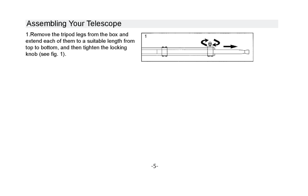 Vivitar VIV-TEL-76700 instruction manual Assembling Your Telescope 