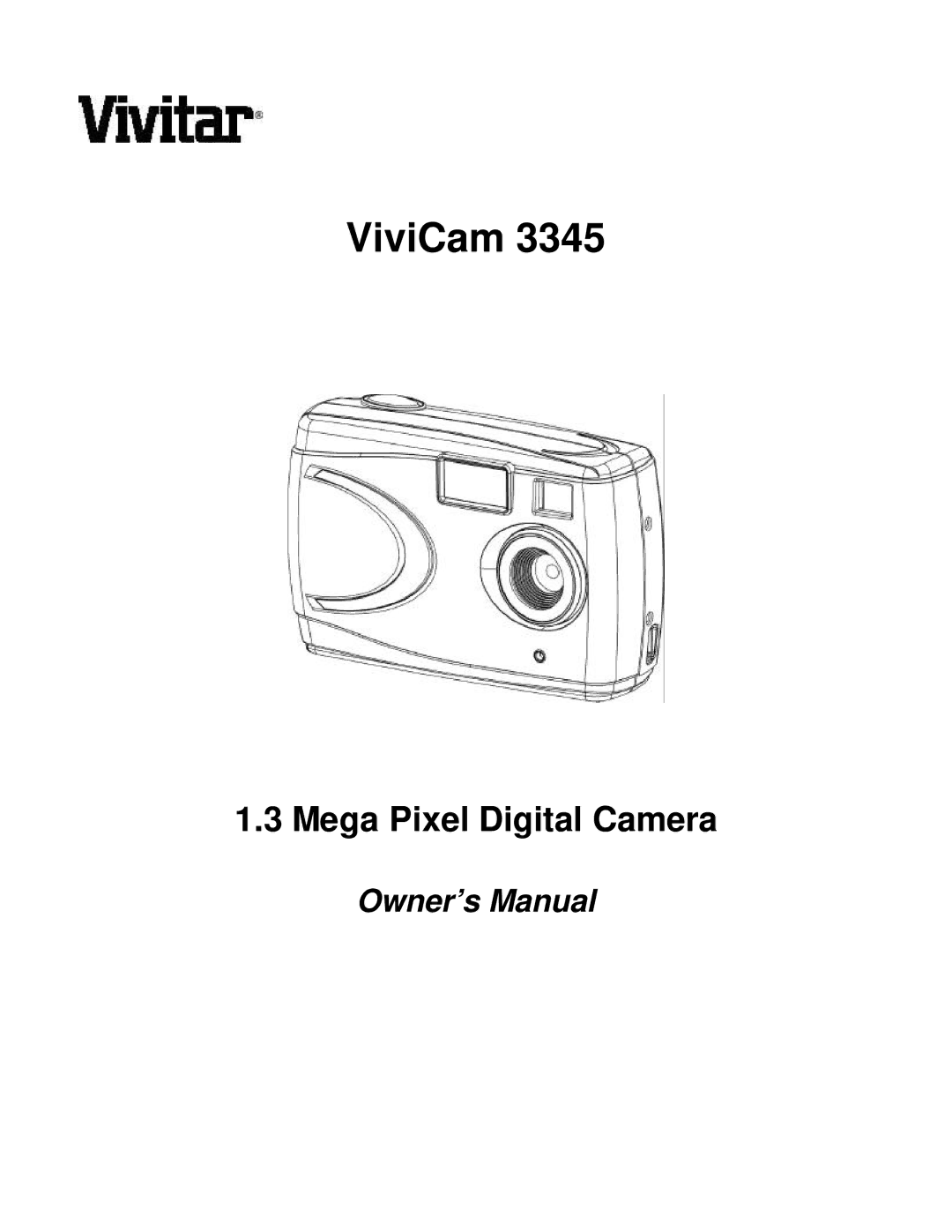 Vivitar ViviCam 3345 owner manual 