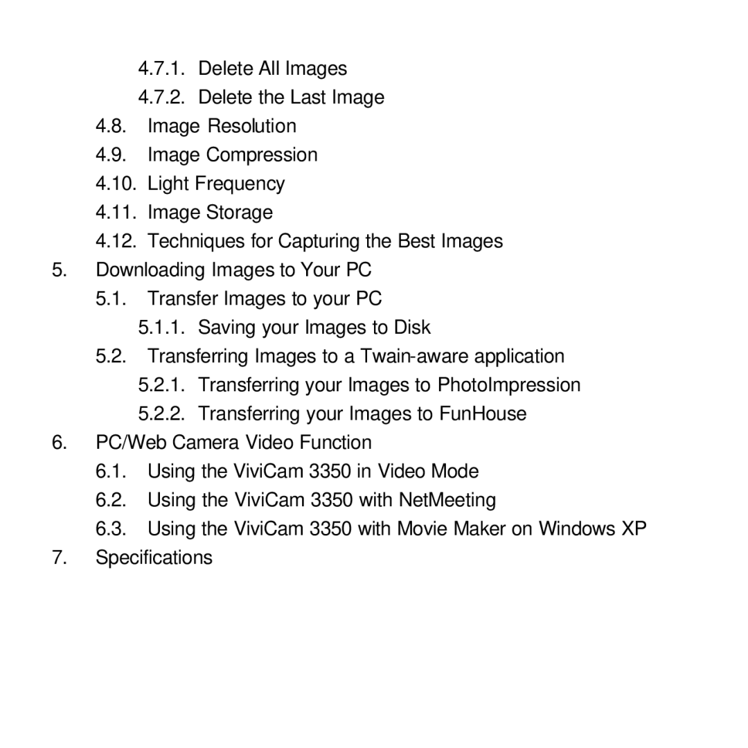 Vivitar viviCam 3350 user manual 