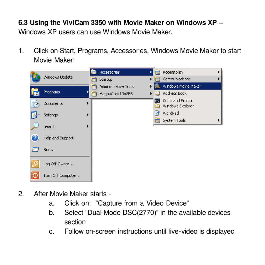 Vivitar viviCam 3350 user manual 