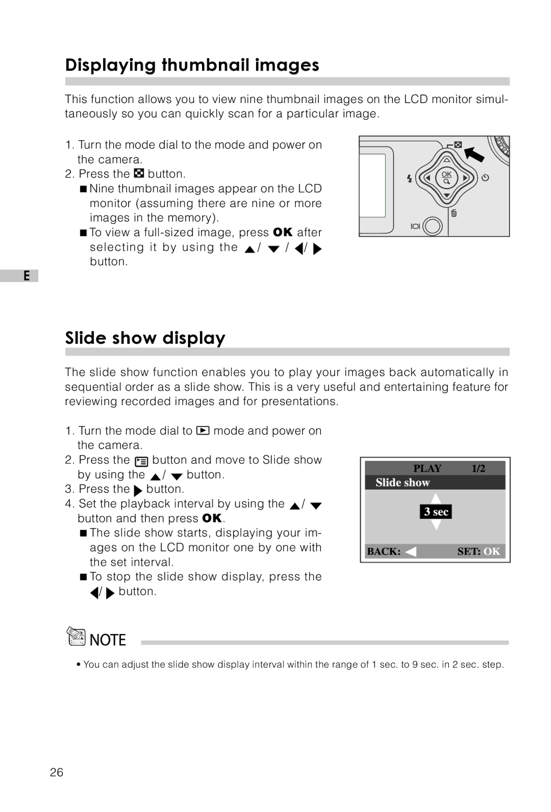 Vivitar Vivicam 3715 user manual Displaying thumbnail images, Slide show display 