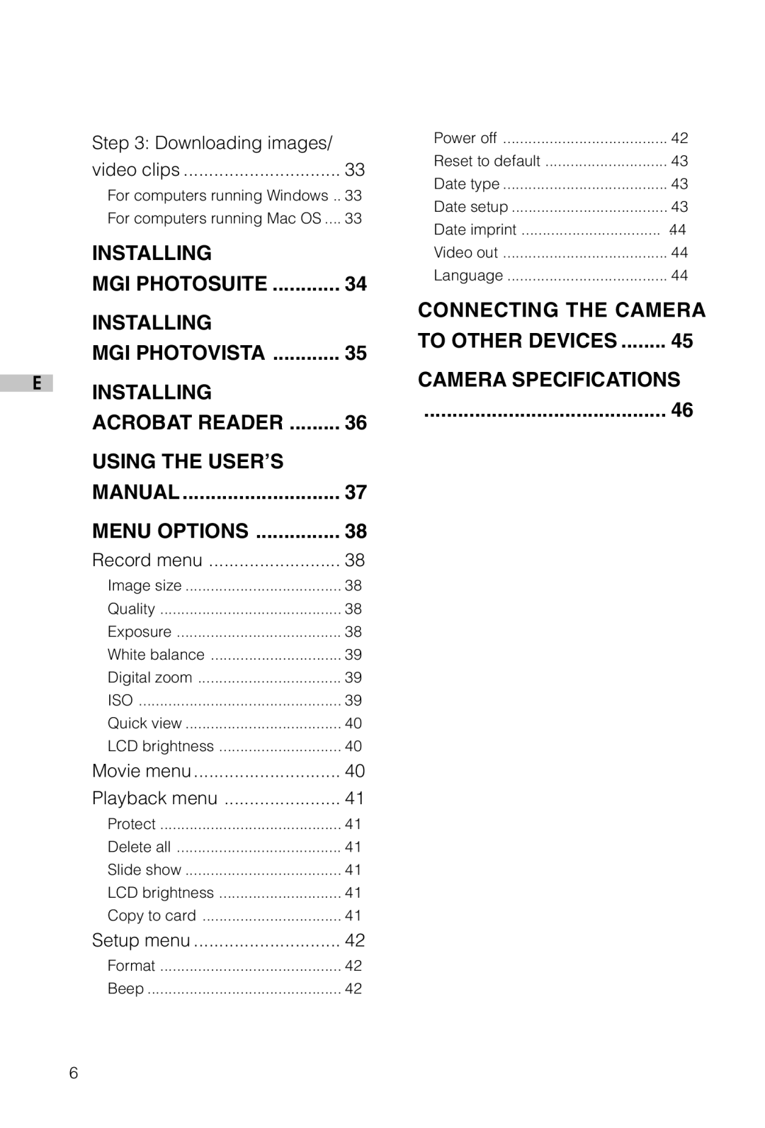 Vivitar Vivicam 3715 user manual Connecting the Camera 