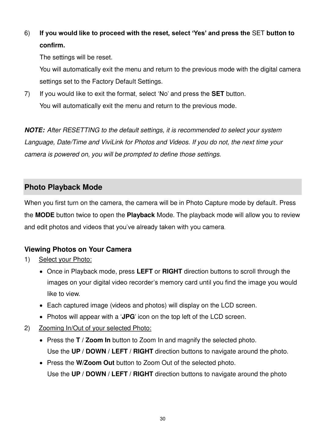 Vivitar X028 user manual Photo Playback Mode, Viewing Photos on Your Camera 