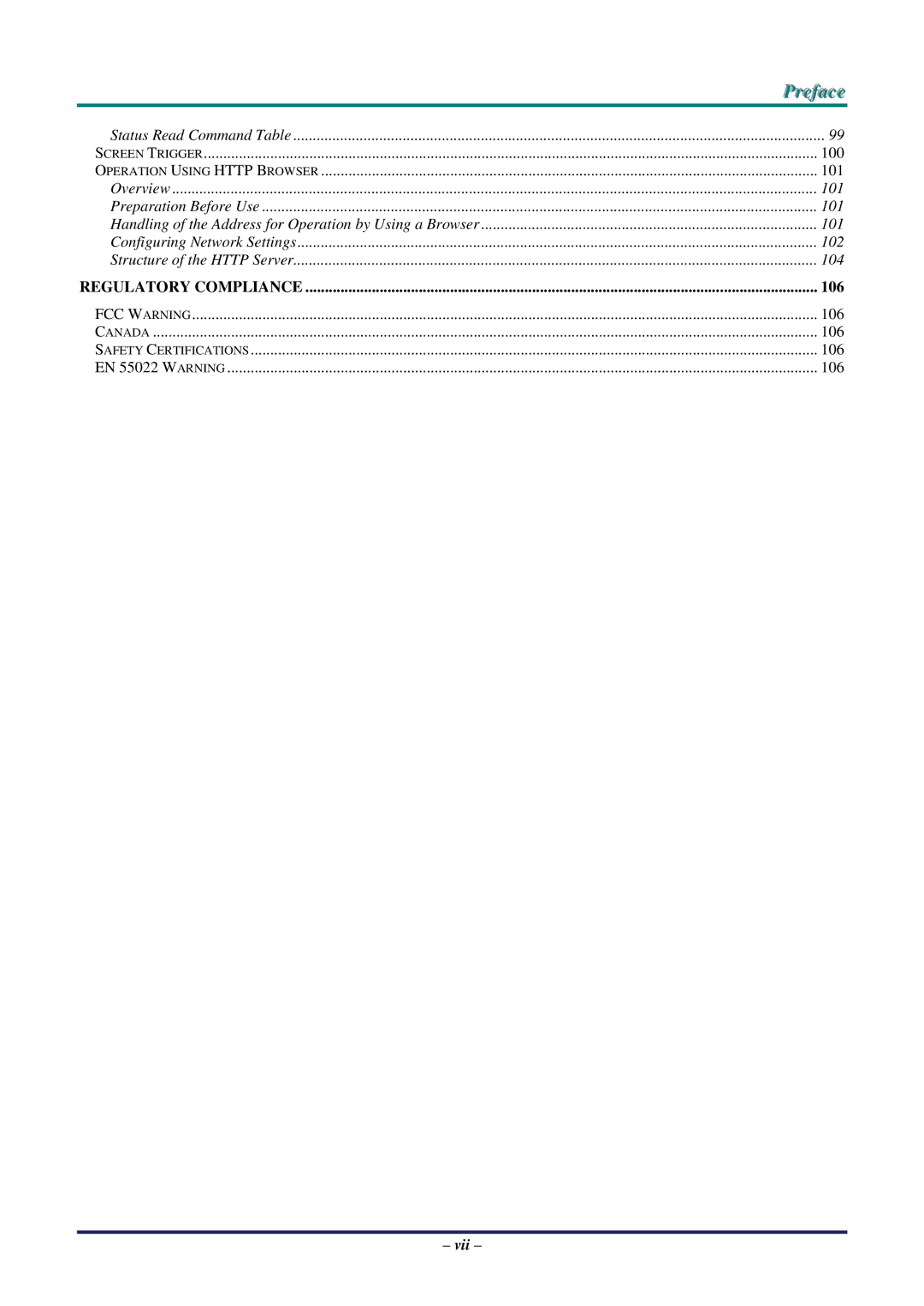 Vivitek D5500 manual Regulatory Compliance 