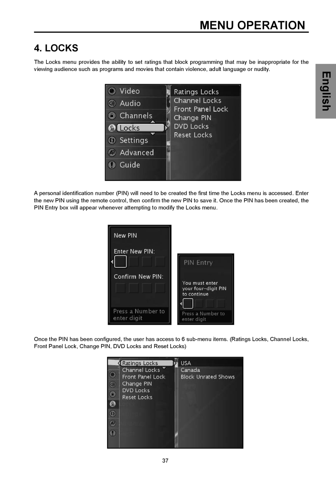 Vivitek DVD Combo manual Locks 