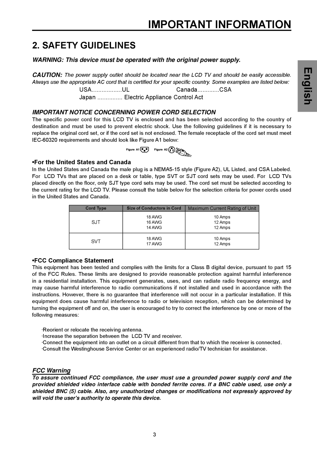 Vivitek DVD Combo manual Safety Guidelines, For the United States and Canada, FCC Compliance Statement 