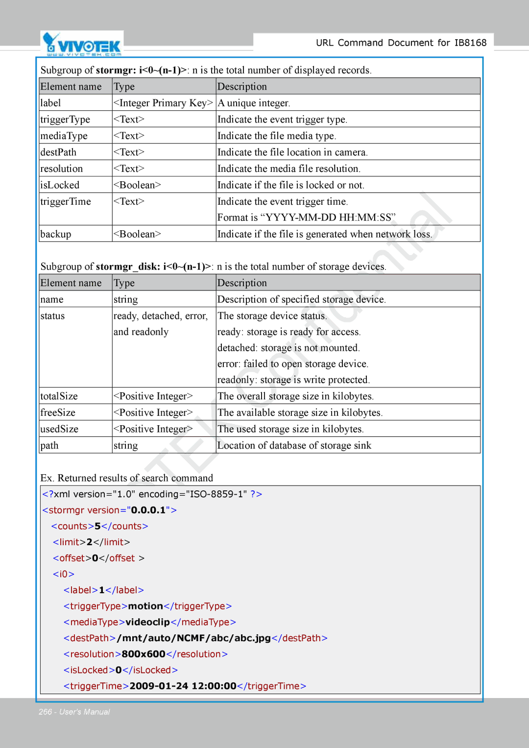 Vivitek IB8156-C user manual DestPath/mnt/auto/NCMF/abc/abc.jpg/destPath 