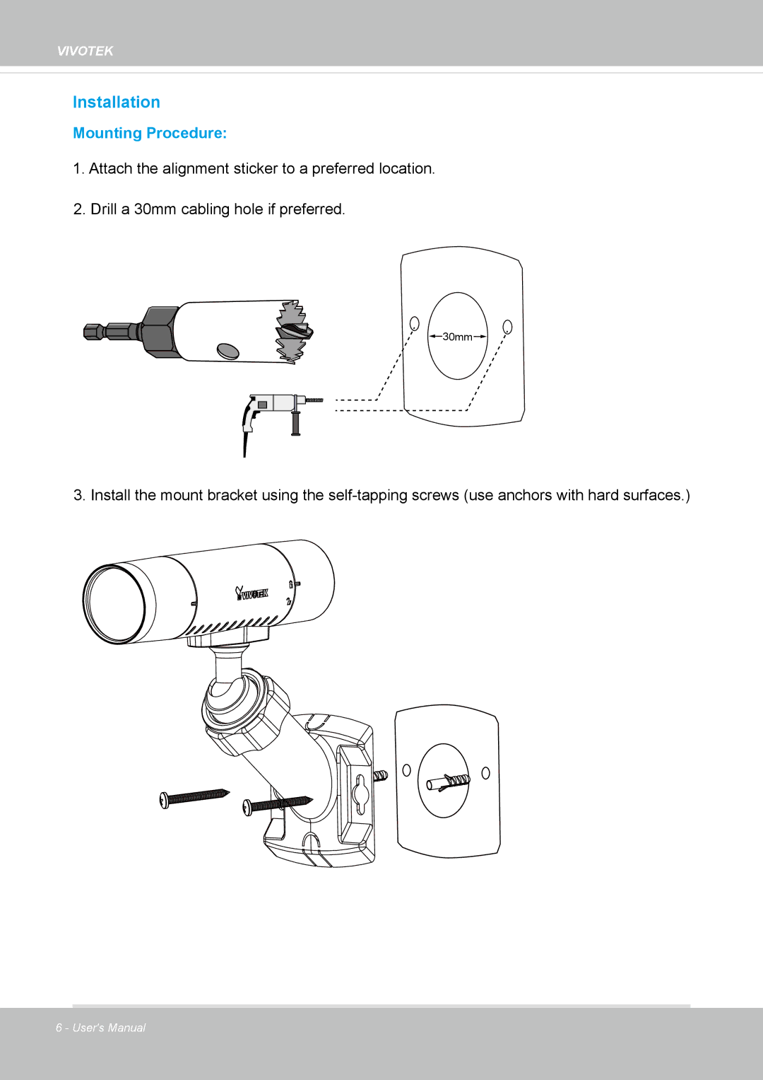 Vivitek IB8156-C user manual Installation 