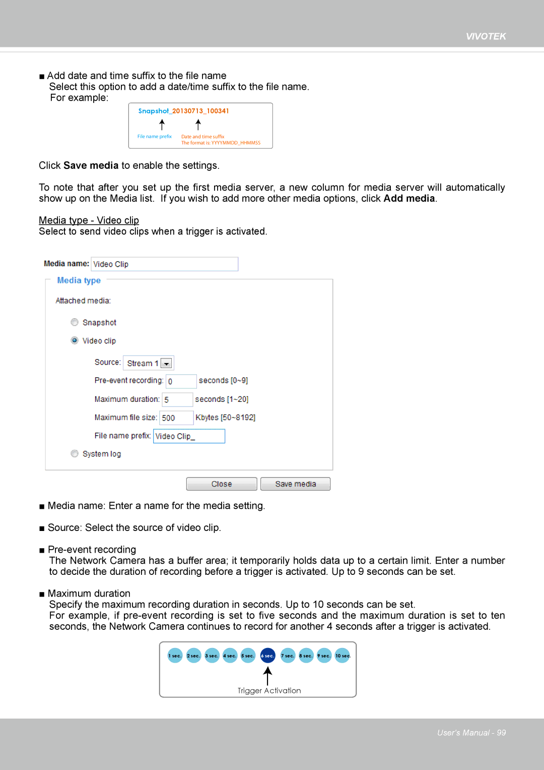 Vivitek IB8156-C user manual Trigger Activation 