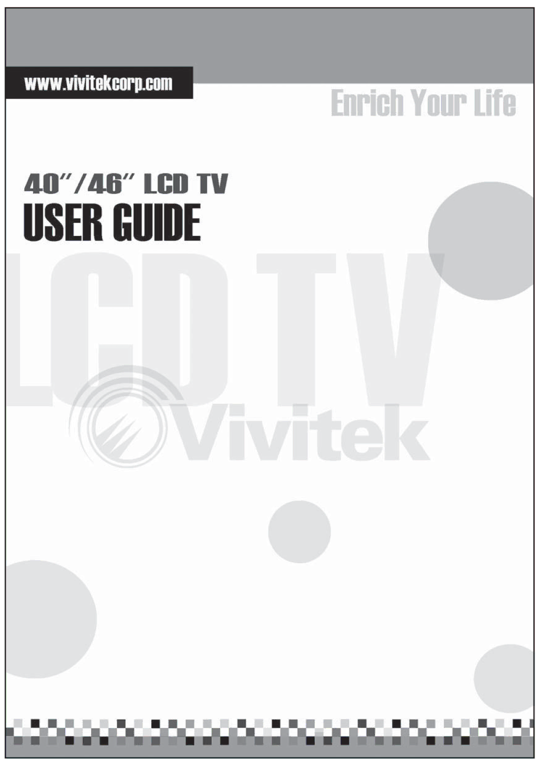 Vivitek LCD-TV manual 