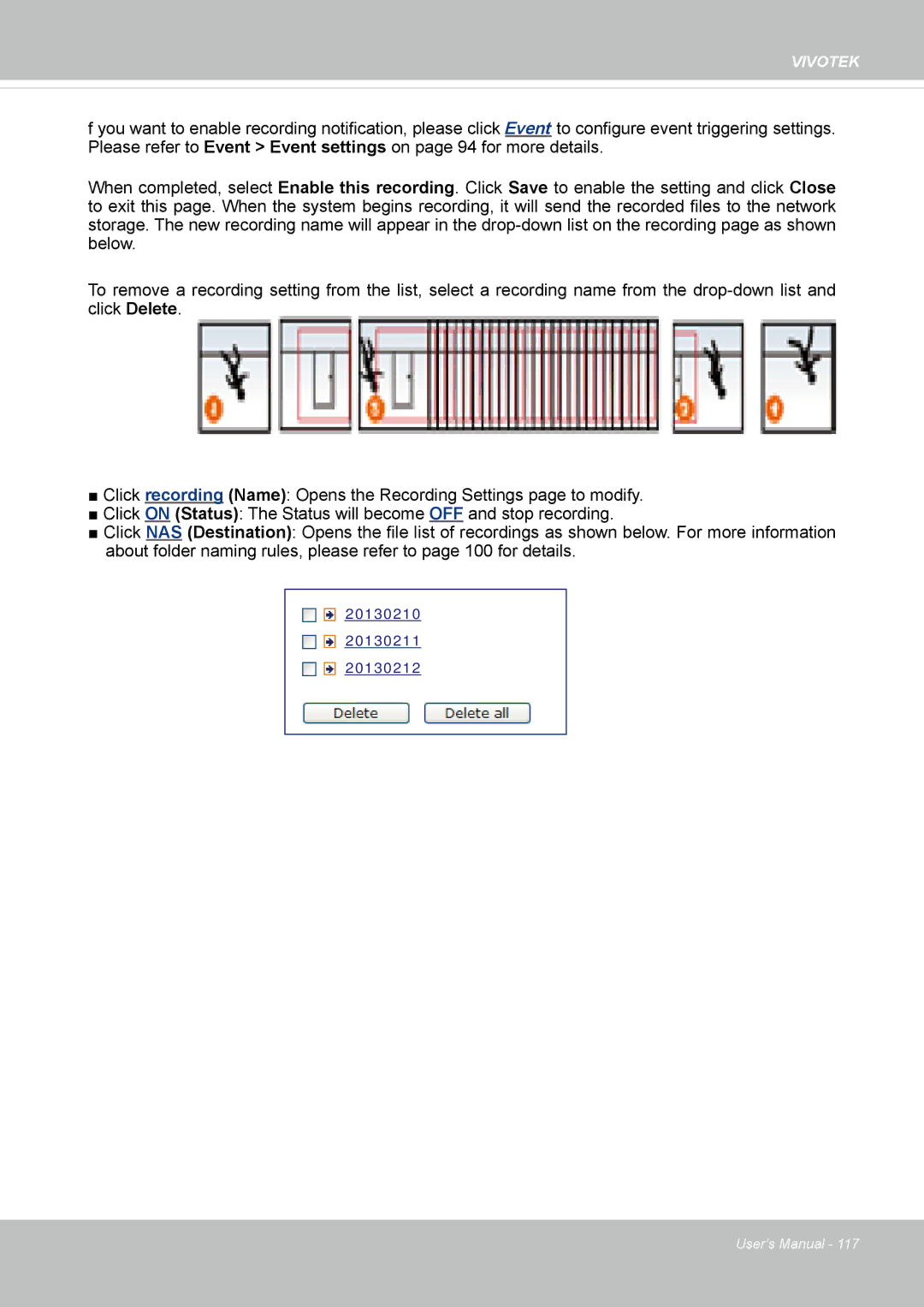 Vivotek FD1837H, 8137HV user manual 20130210 20130211 20130212 