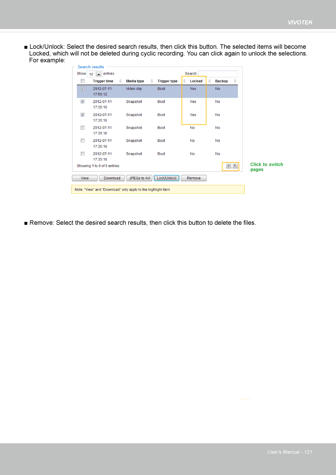 Vivotek FD1837H, 8137HV user manual Click to switch pages 