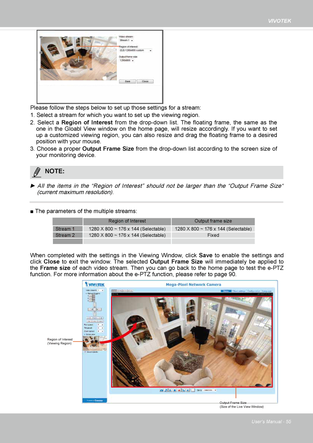 Vivotek FD1837H, 8137HV user manual MediaNOTE Video, Parameters of the multiple streams 