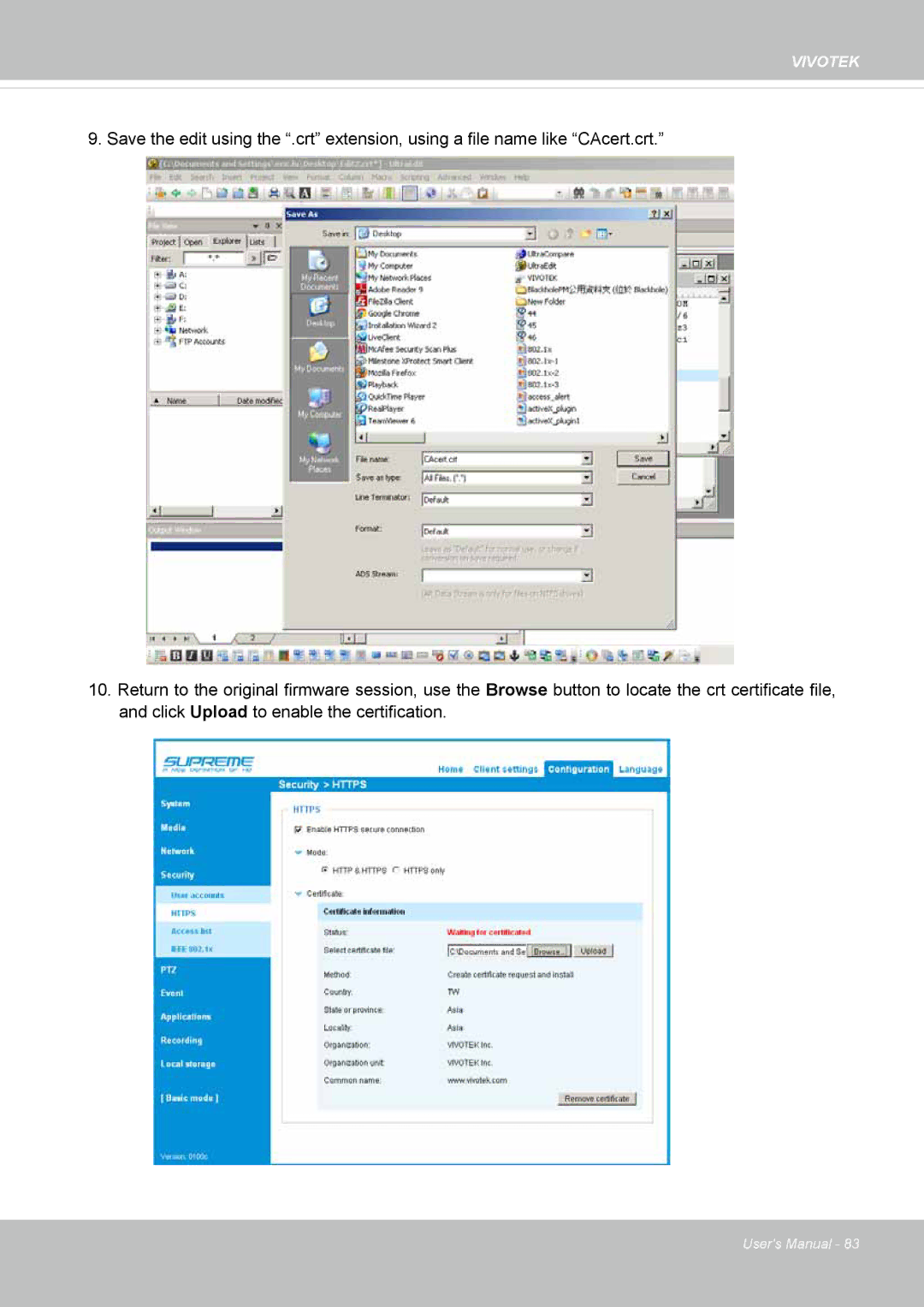 Vivotek FD1837H, 8137HV user manual Vivotek 