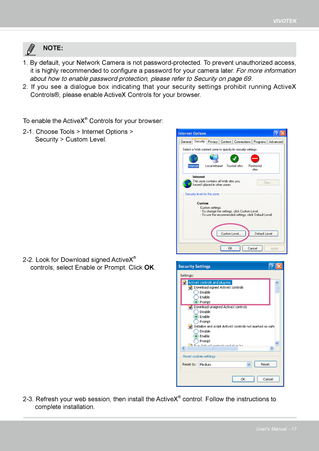 Vivotek CC8130 user manual Vivotek 