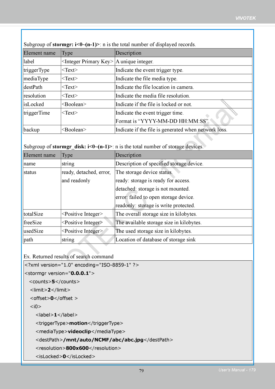 Vivotek CC8130 user manual DestPath/mnt/auto/NCMF/abc/abc.jpg/destPath 