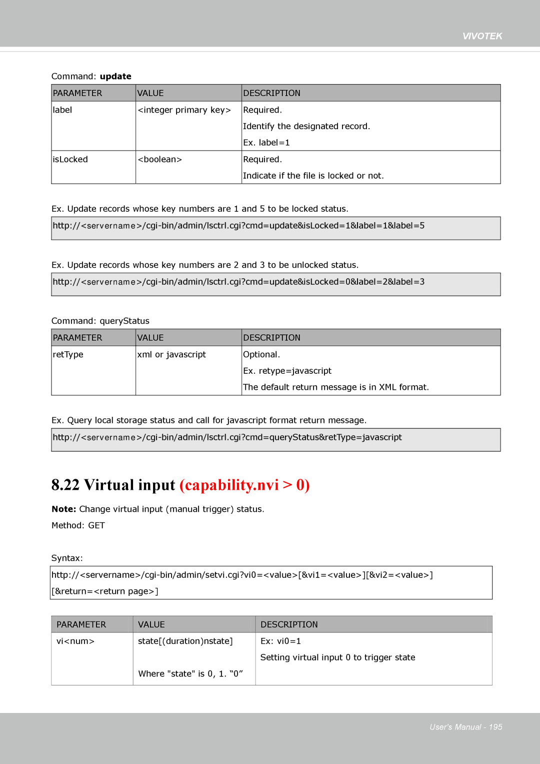 Vivotek FD-8372 user manual Virtual input capability.nvi 