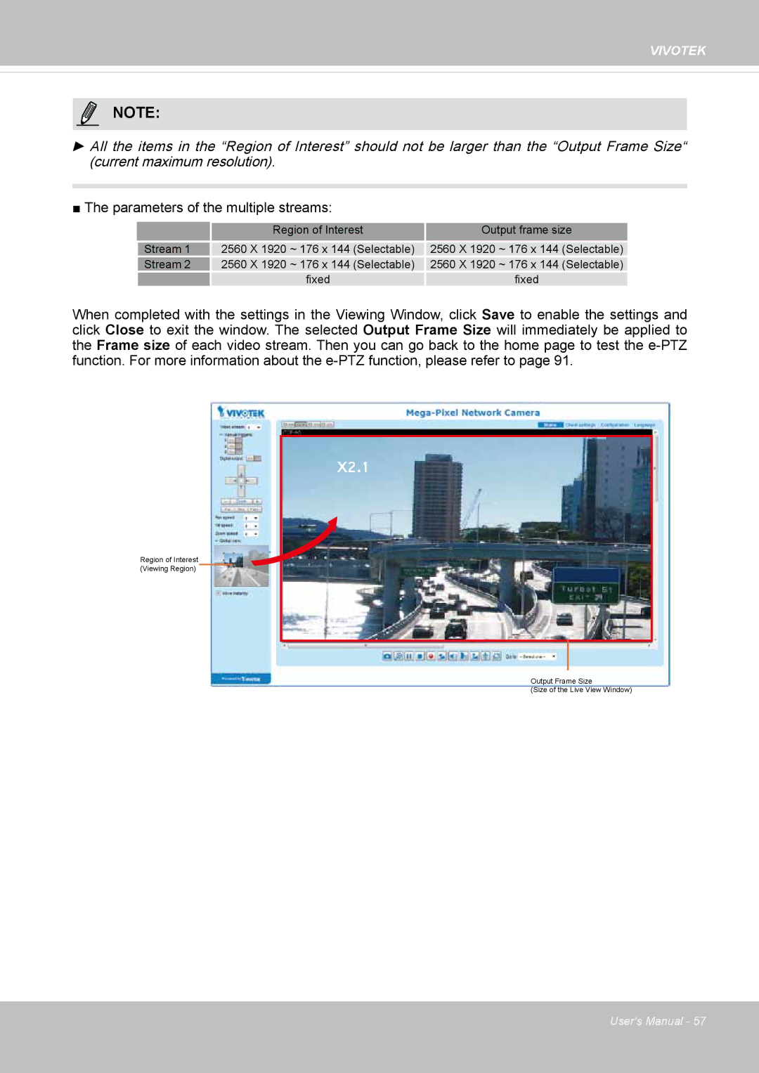 Vivotek FD-8372 user manual MediaNOTE Video, Parameters of the multiple streams 