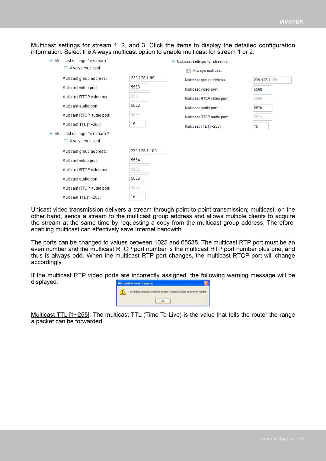 Vivotek FD-8372 user manual Vivotek 