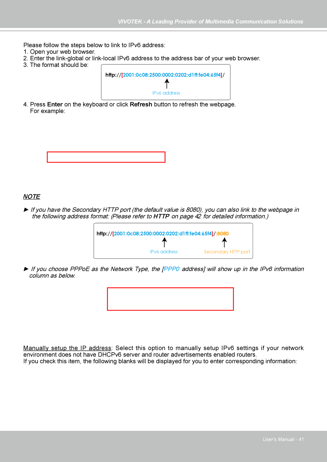 Vivotek FD7141(V) manual Http//20010c08250000020202d1fffe0465f4 