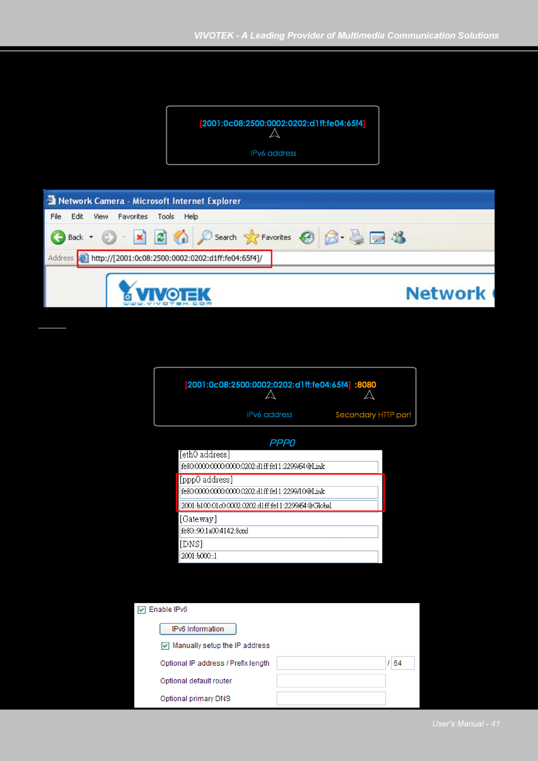 Vivotek FD7141(V) manual Open your web browser 