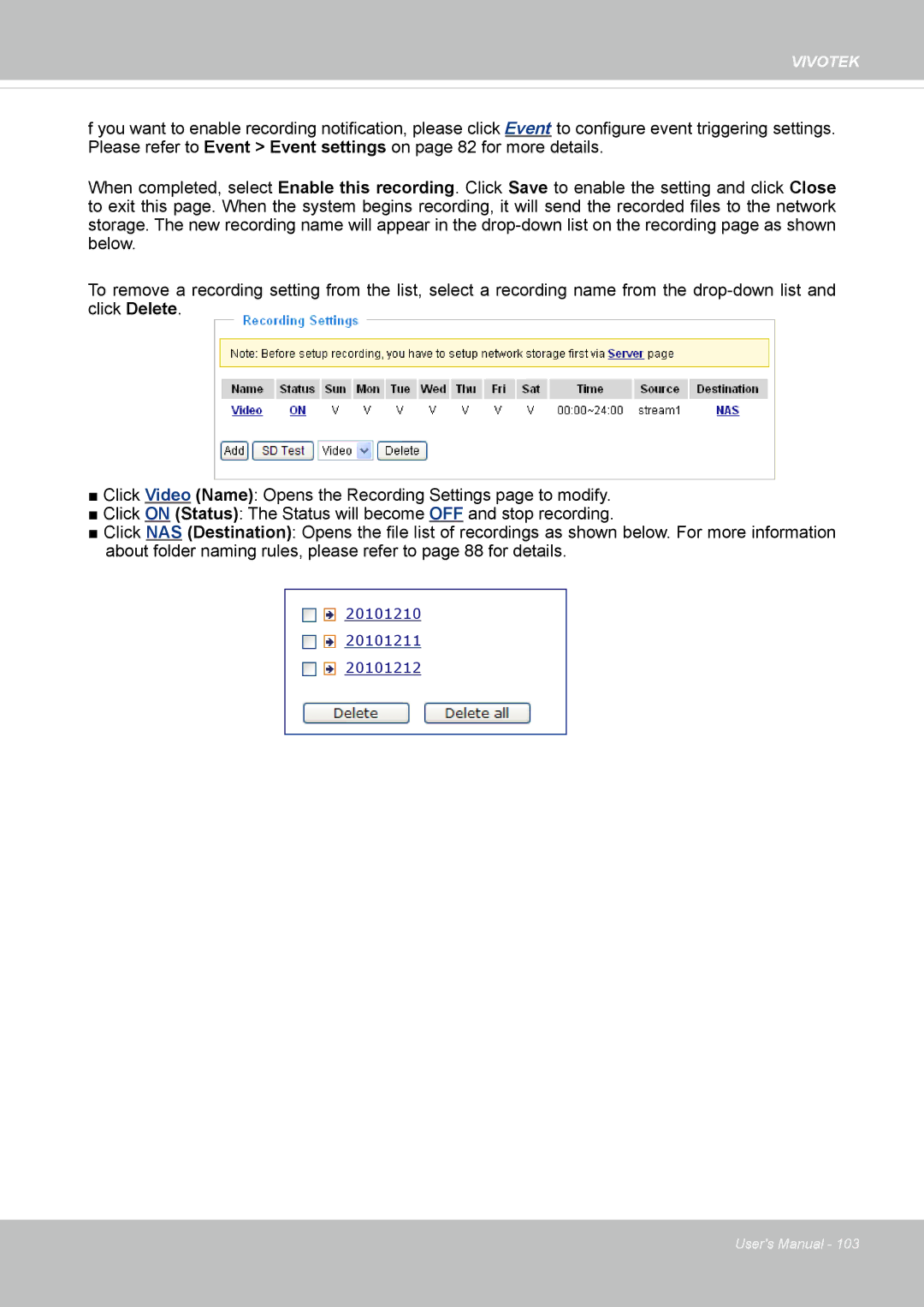 Vivotek FD8131 user manual 20101210 20101211 20101212 