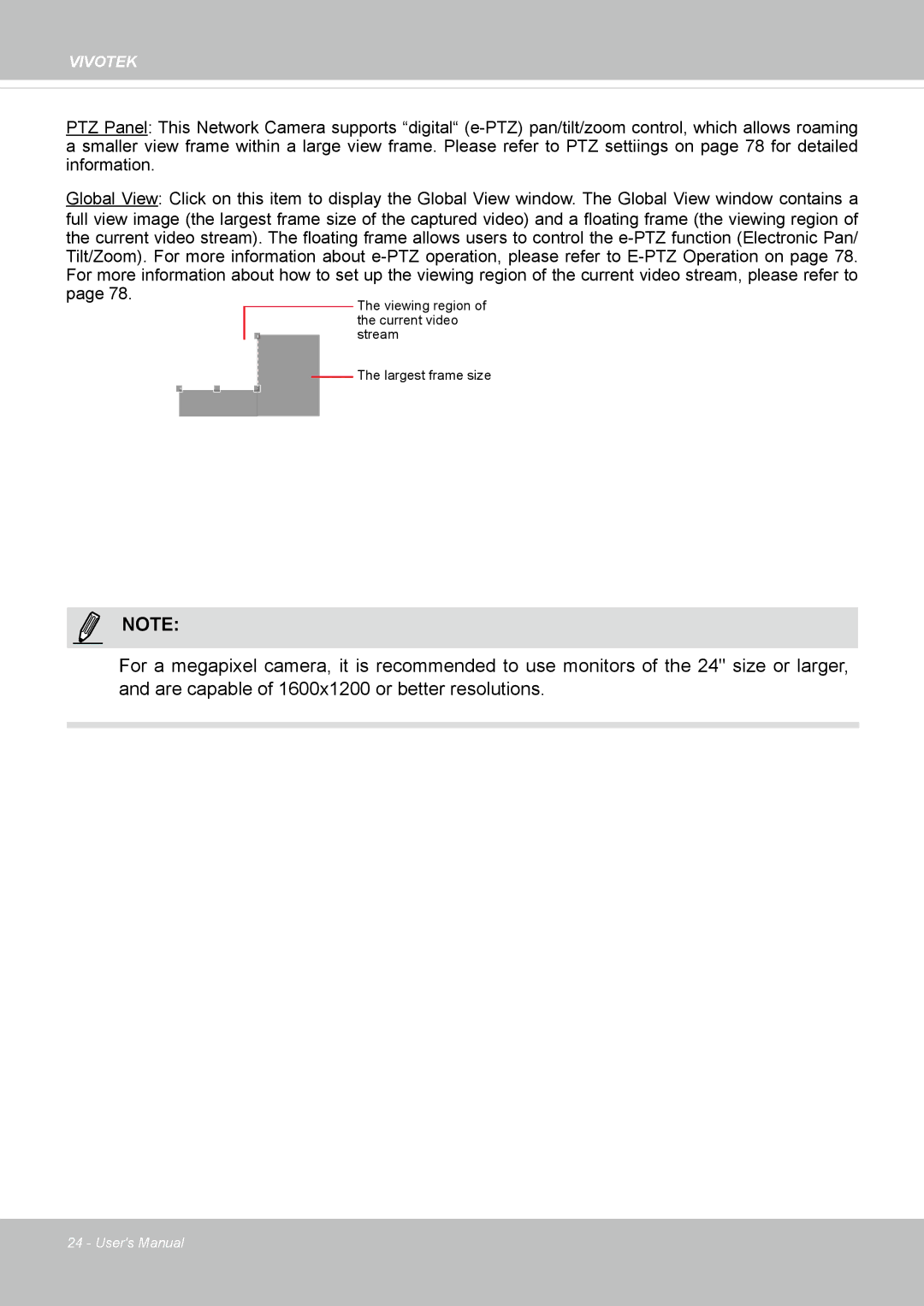 Vivotek FD8131 user manual Viewing region 