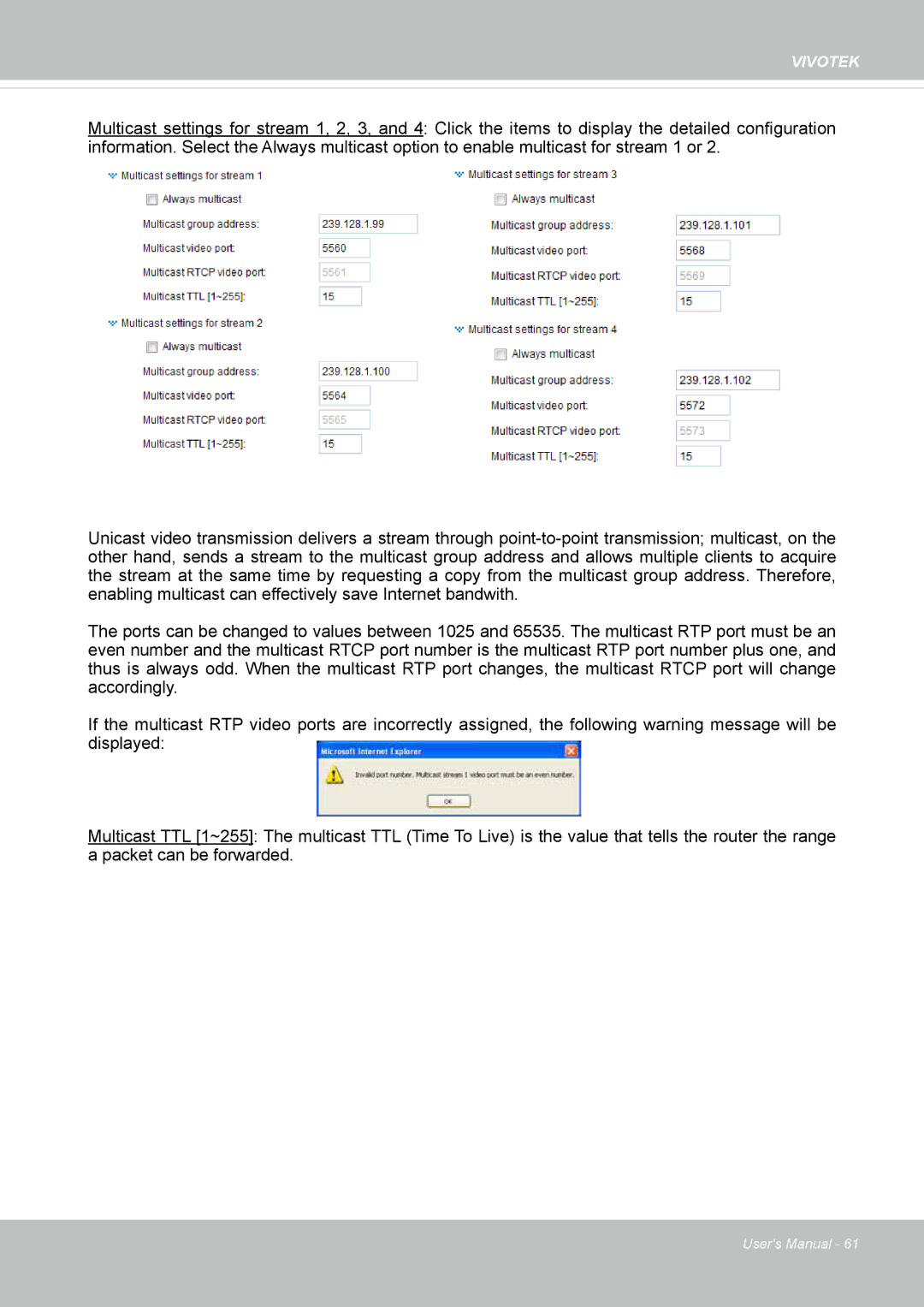 Vivotek FD8131 user manual Vivotek 