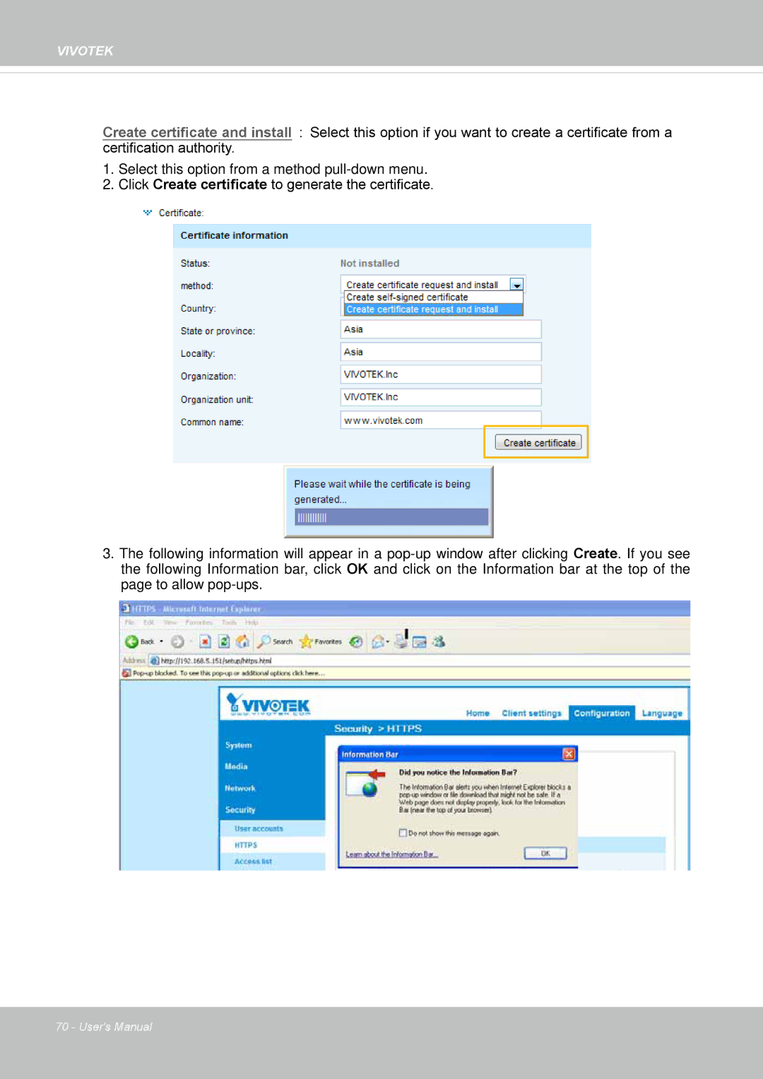 Vivotek FD8131 user manual Vivotek 