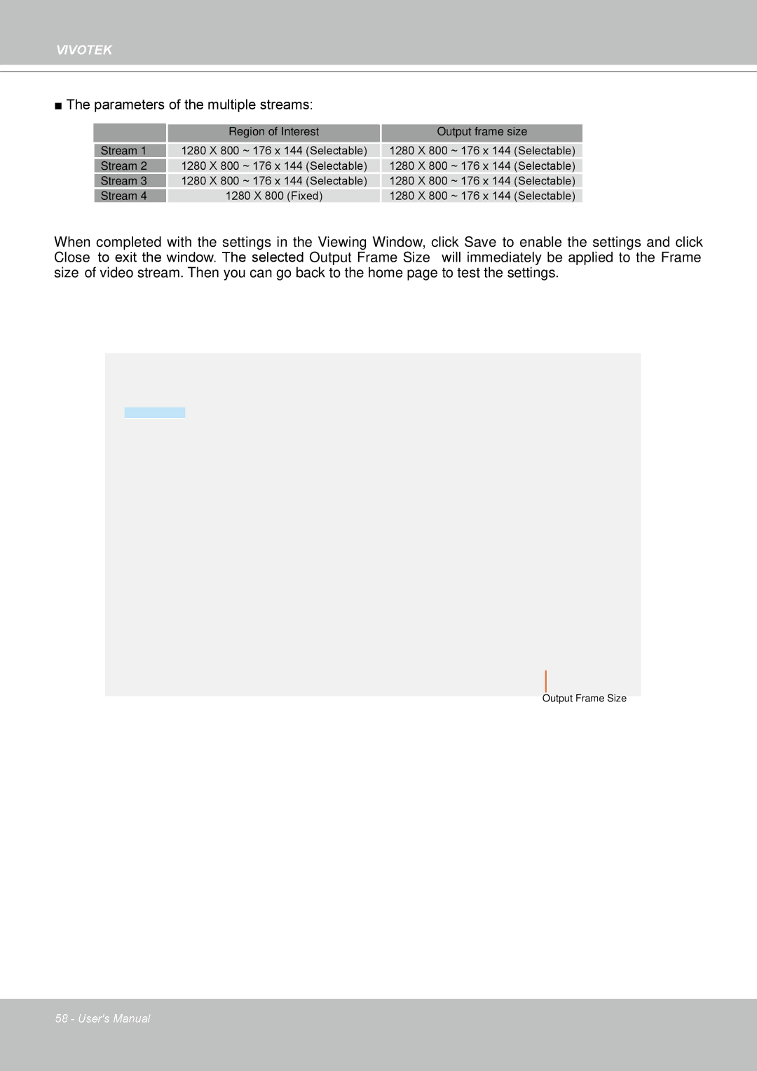 Vivotek FD8133 user manual Parameters of the multiple streams 