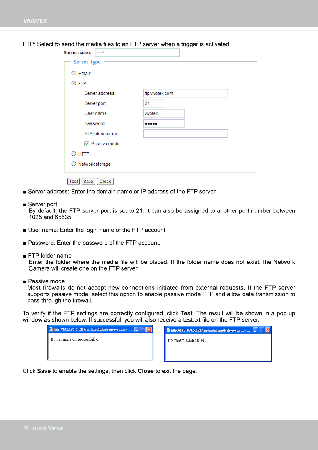 Vivotek FD8133 user manual Vivotek 