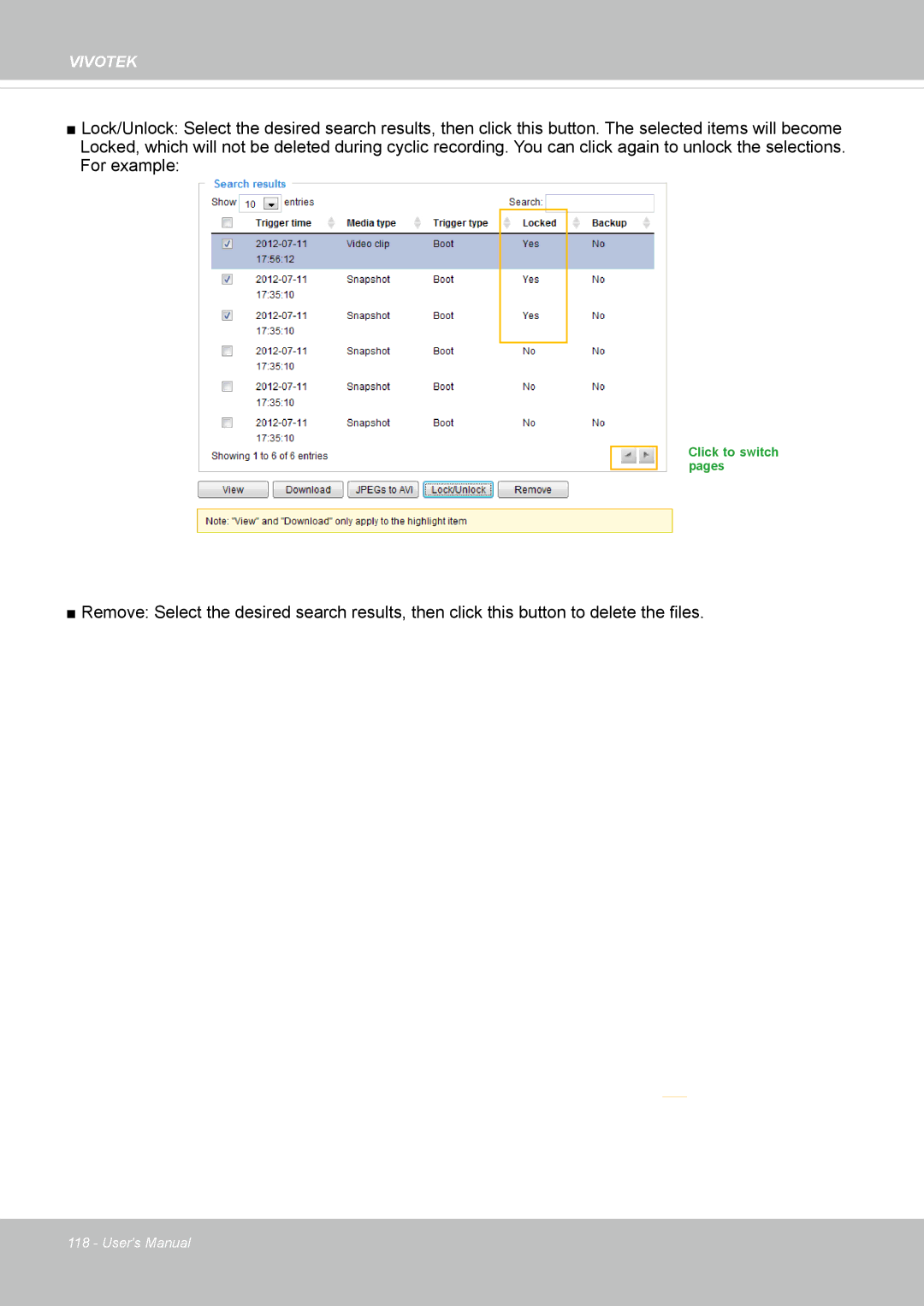 Vivotek FD8133V, FD8134V user manual Click to switch pages 