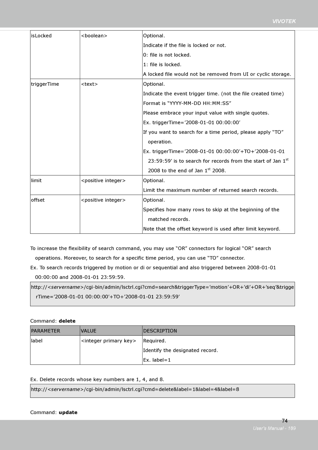 Vivotek FD8134V, FD8133V user manual Vivotek 