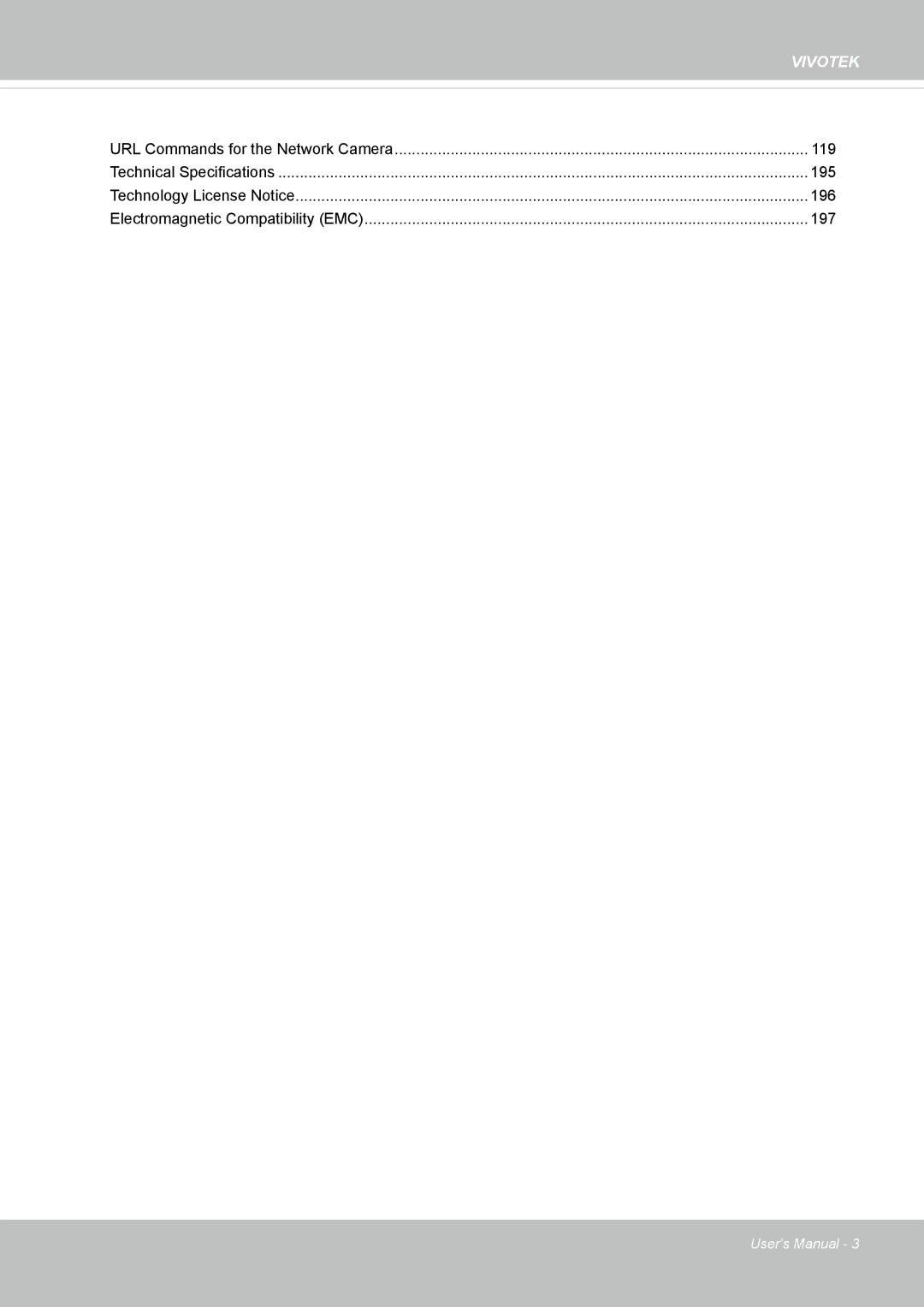 Vivotek FD8134V, FD8133V user manual 119 