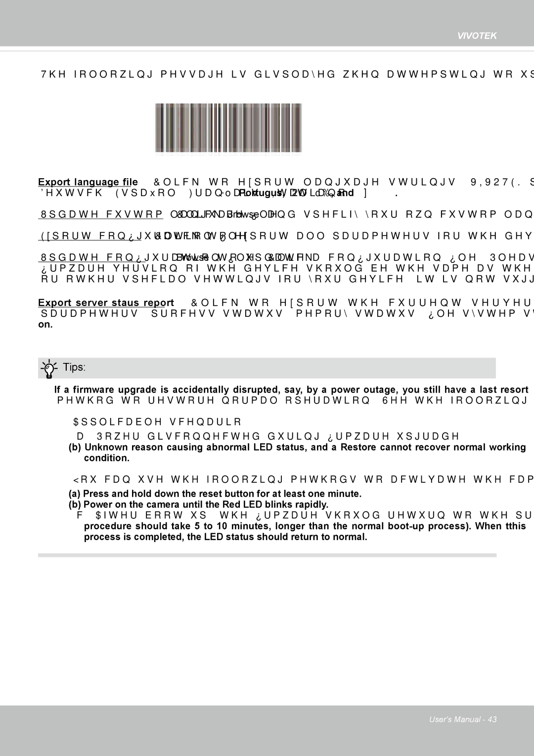 Vivotek FD8134V, FD8133V user manual Tips 