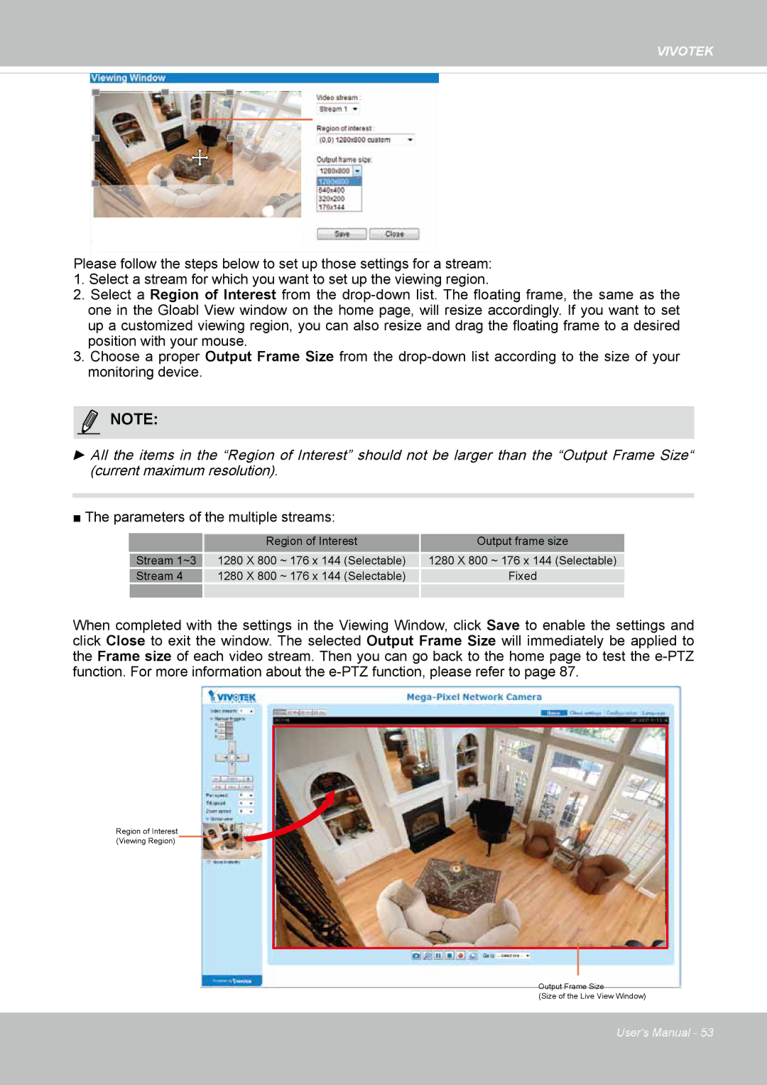 Vivotek FD8134V, FD8133V user manual MediaNOTE Video, Parameters of the multiple streams 