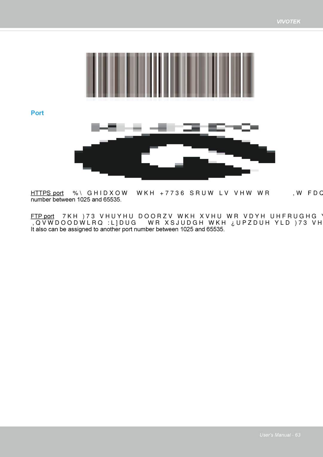 Vivotek FD8134V, FD8133V user manual Port 