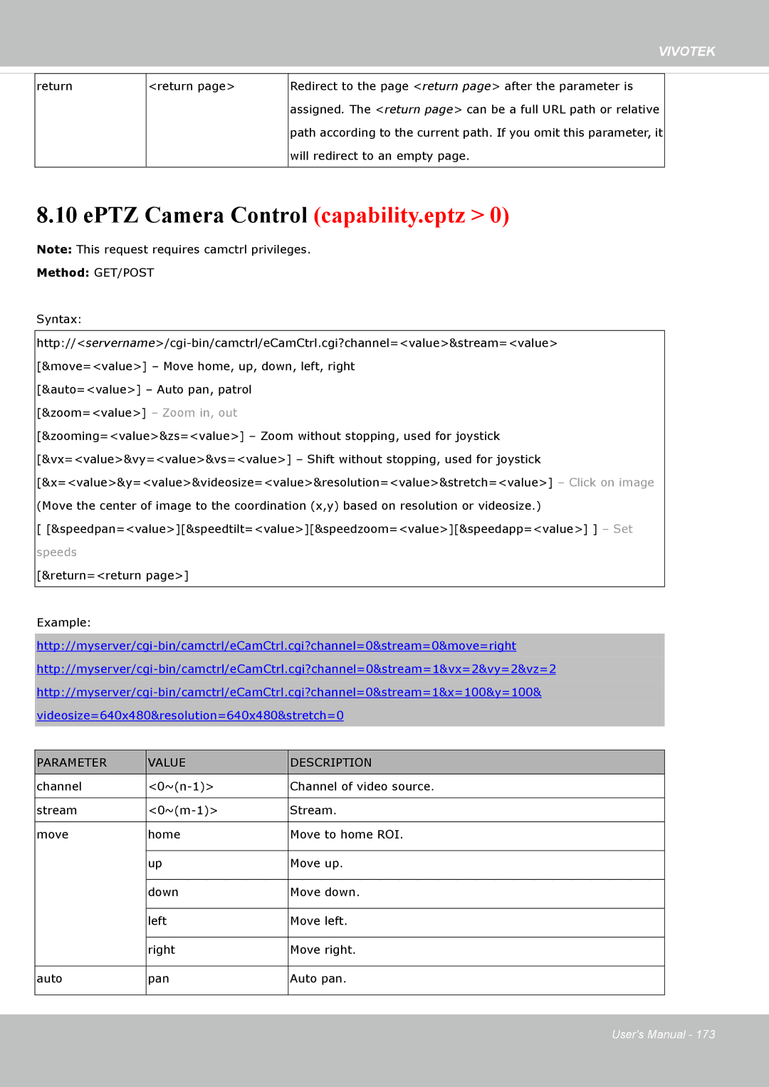 Vivotek FD8135H user manual EPTZ Camera Control capability.eptz 