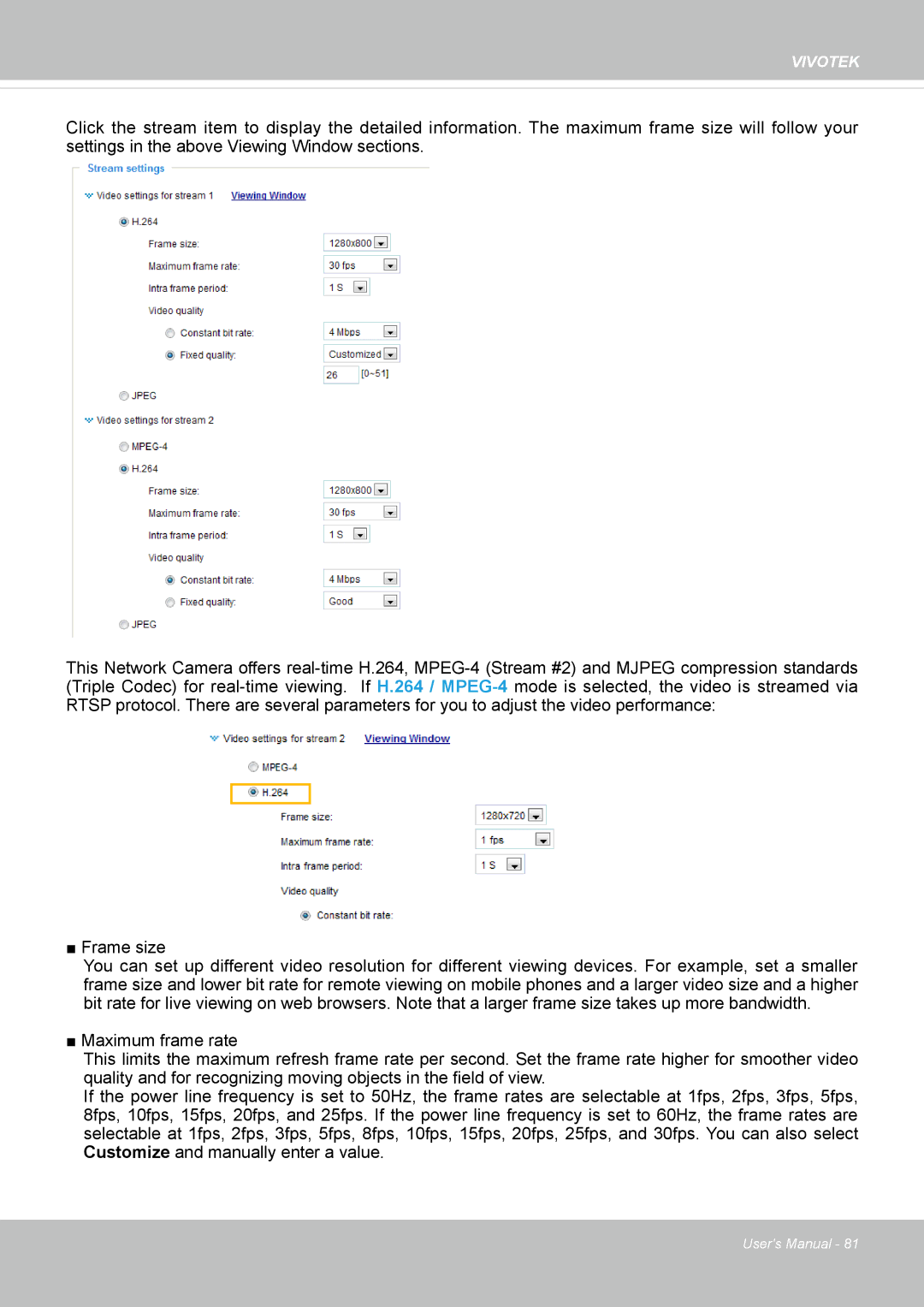 Vivotek FD8135H user manual Vivotek 