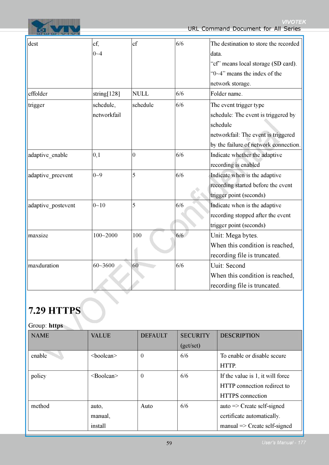 Vivotek 8154V, FD8154 user manual Https, Group https 