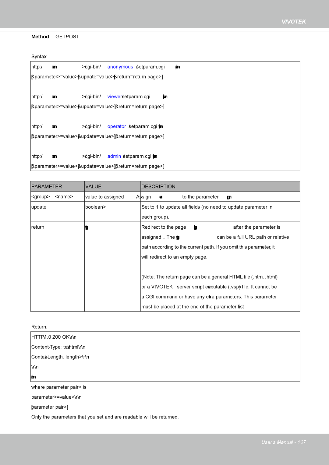 Vivotek FD8161 manual Groupname 