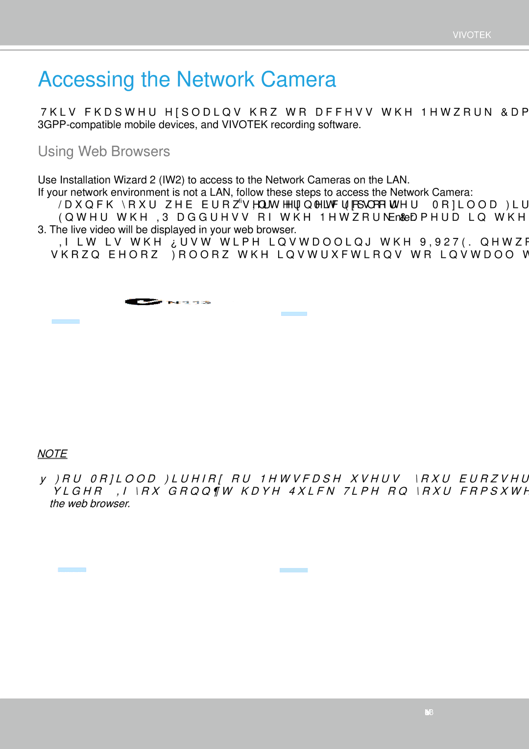 Vivotek FD8161 manual Accessing the Network Camera, Using Web Browsers 