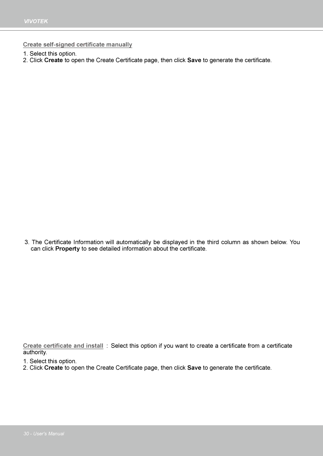 Vivotek FD8161 Create self-signed certificate manually 