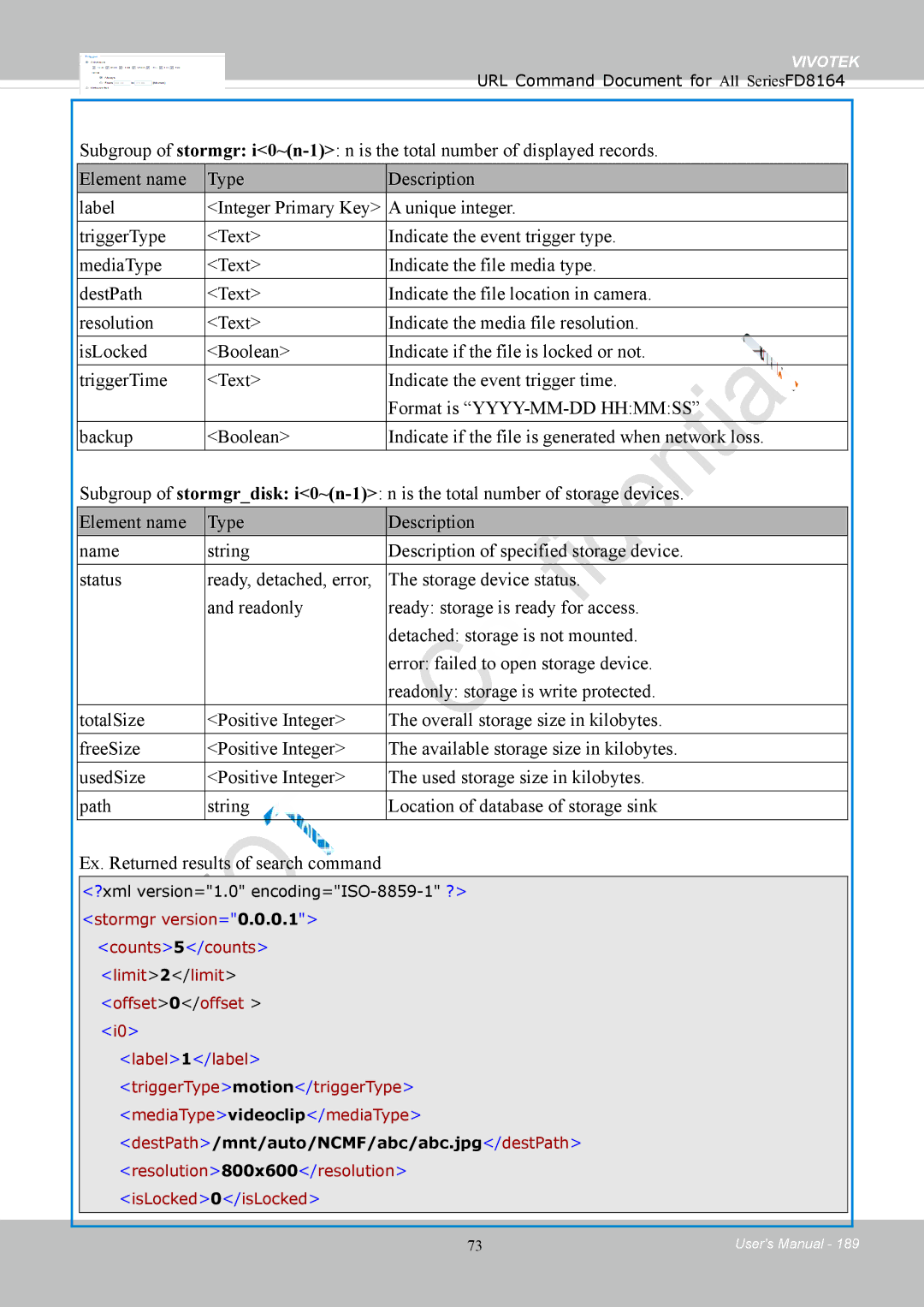 Vivotek FD8164 user manual Vivotek 